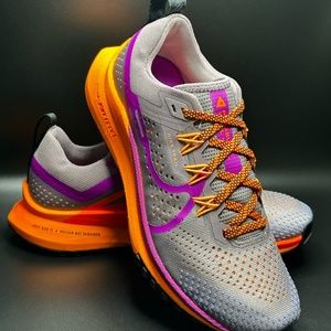 Women's React Pegasus Trail 4-Size 6.5-Purple/Orange